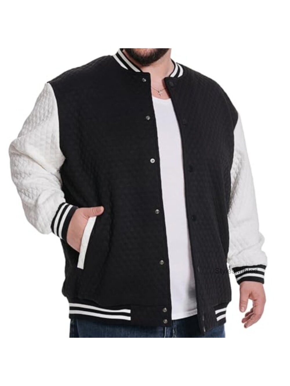 Lightweight Big & Tall Varsity Jacket Letterman Style Bomber